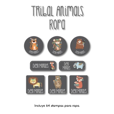 Ropa PLANCHABLES Tribal Animals Ropa PLANCHABLES Tribal Animals