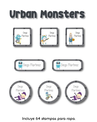 Ropa PEGA & LISTO Urban Monsters 