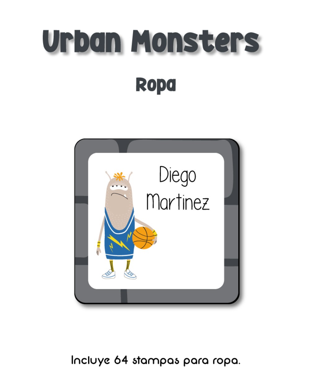 Ropa Urban Monsters-Etiquetas Para Ropa