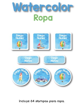 Ropa PEGA & LISTO Watercolor 