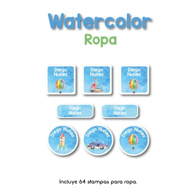 Ropa PLANCHABLES Watercolor Ropa PLANCHABLES Watercolor