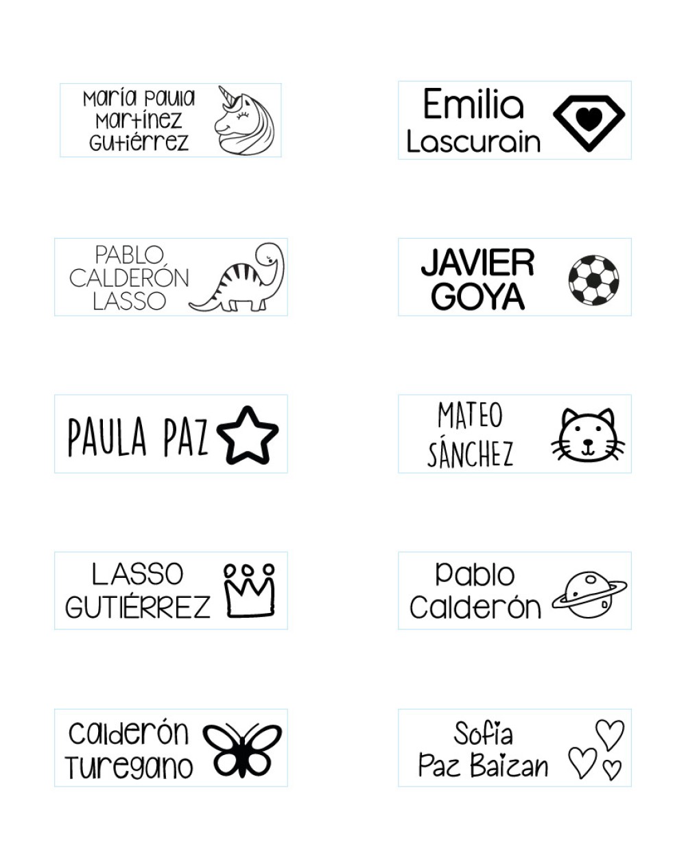 Sello Textil para ropa