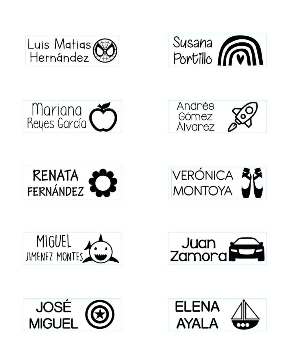 Sello Textil para ropa