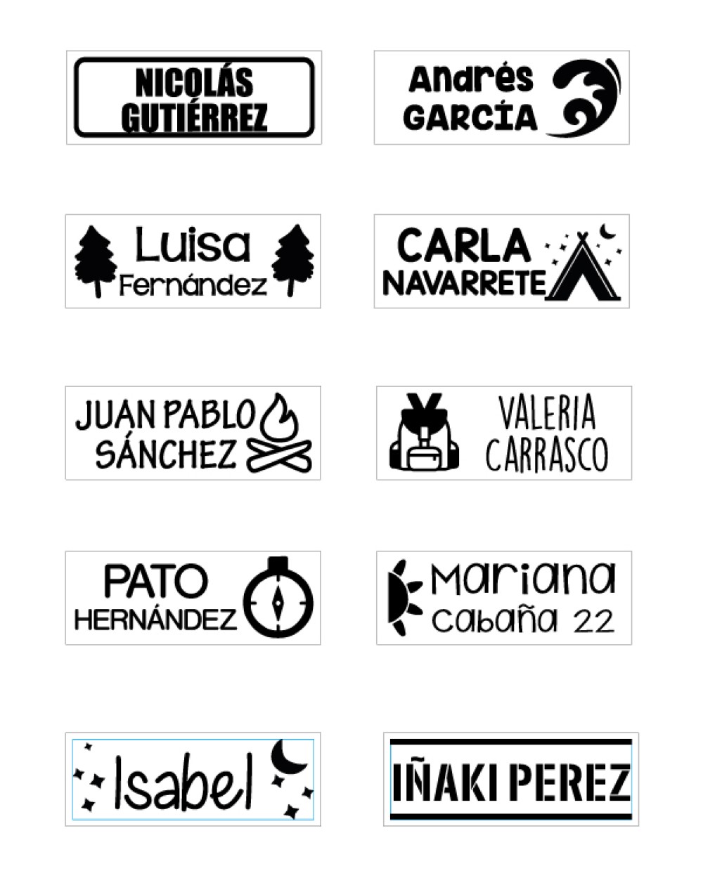 Sello Textil para ropa