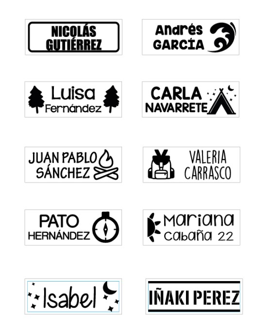 Sello Textil para ropa
