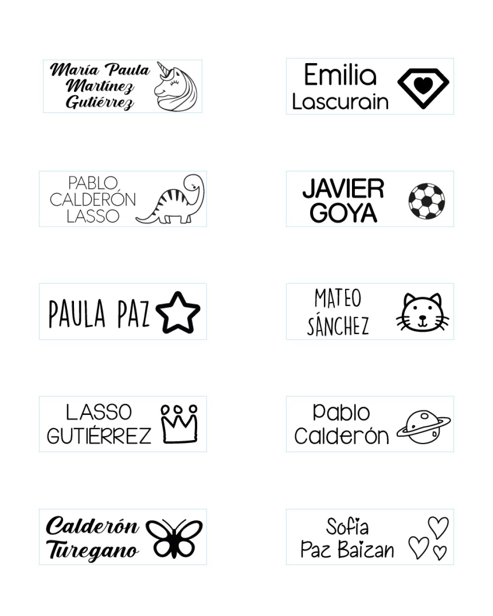 Sello Textil para ropa