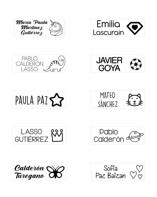 Sello Textil para ropa