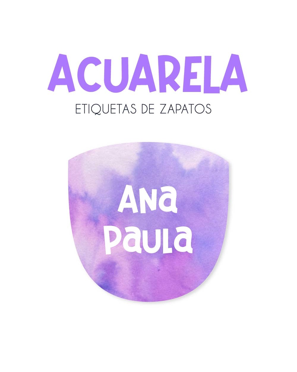 Pack Escuela y Zapatos Acuarela | Pack Adheribles y Zapatos