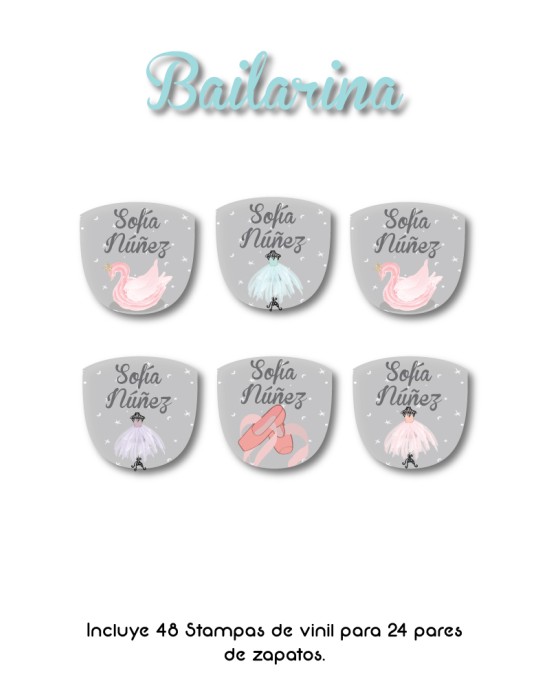 Pack Escuela y Zapatos Bailarina | Pack Adheribles y Zapatos