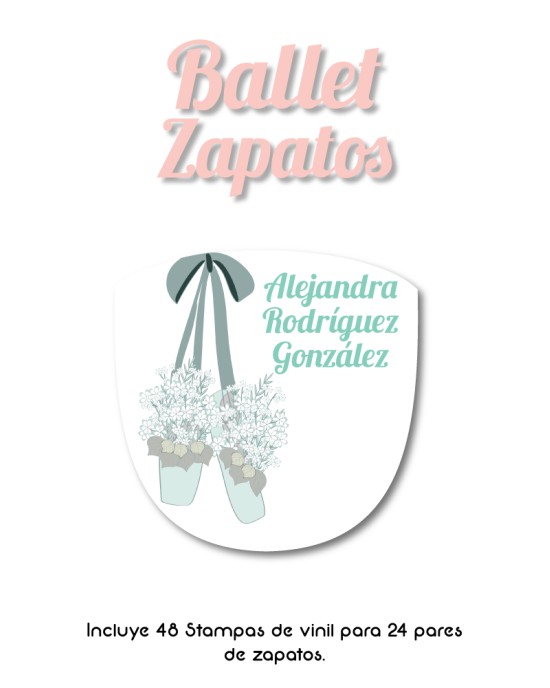 Pack Escuela y Zapatos Ballet | Pack Adheribles y Zapatos