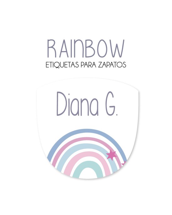 Paquete de etiquetas para Zapato Rainbow - Etiquetas Para Zapatos