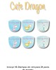 Pack Escuela y Zapatos Cute Dragon Pack Escuela y Zapatos Cute Dragon