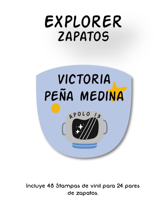 Paquete de etiquetas para Zapato Explorer - Etiquetas Para Zapatos