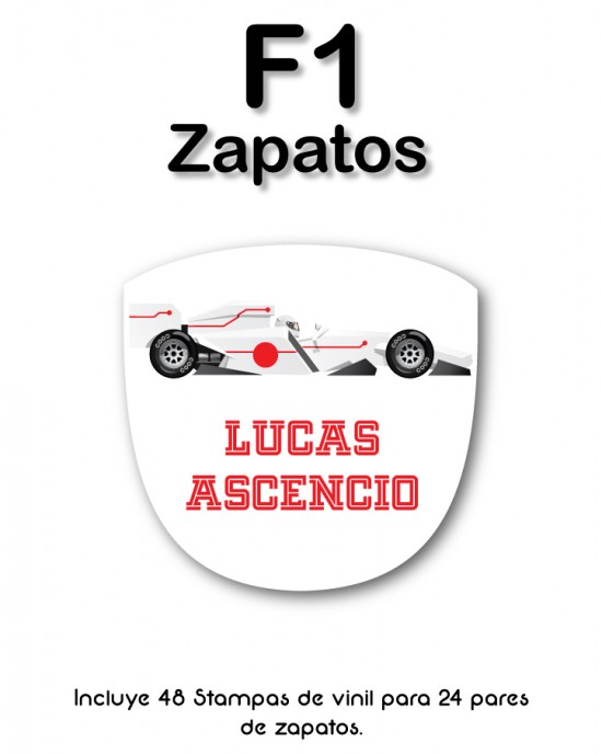Pack Escuela y Zapatos F1 | Pack Adheribles y Zapatos