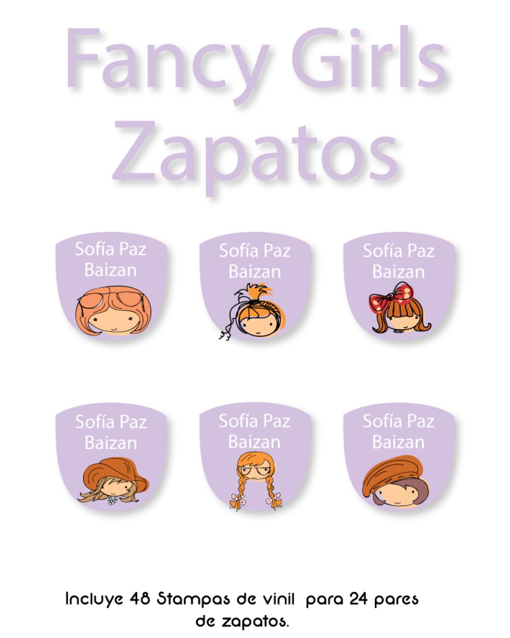 Pack Escuela y Zapatos Fancy Girl | Pack Adheribles y Zapatos Pack Escuela y Zapatos Fancy Girl | Pack Adheribles y Zapatos