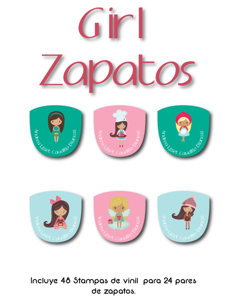 Paquete de etiquetas para Zapato Girl - Etiquetas Para Zapatos Paquete de etiquetas para Zapato Girl - Etiquetas Para Zapatos