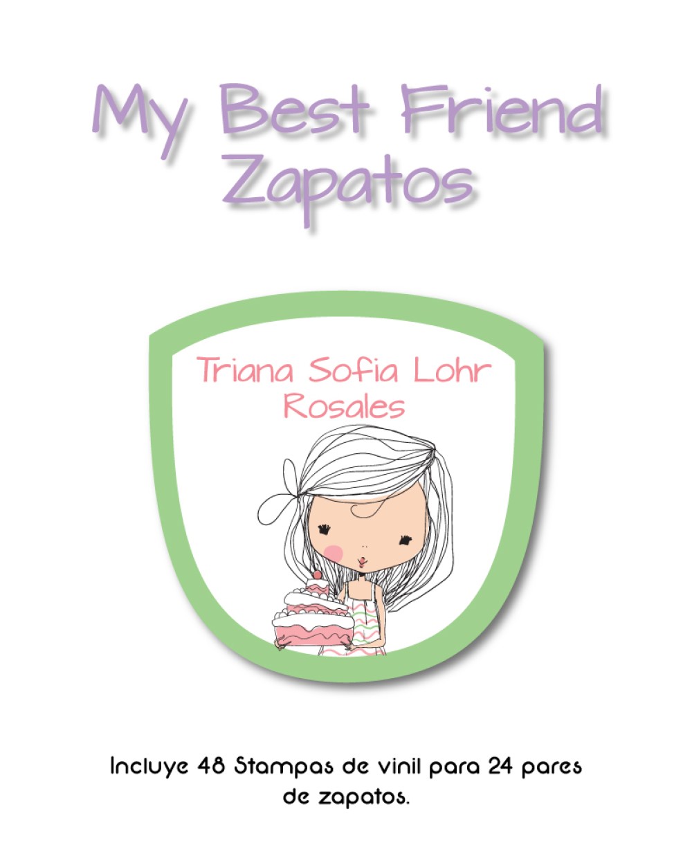 Paquete de etiquetas para Zapato My Best Friend - Etiquetas Para Zapatos