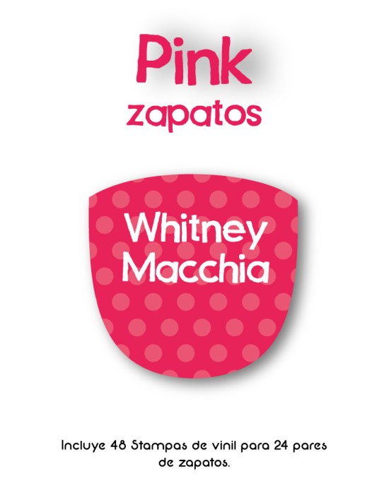 Paquete de etiquetas para Zapato Pink - Etiquetas Para Zapatos