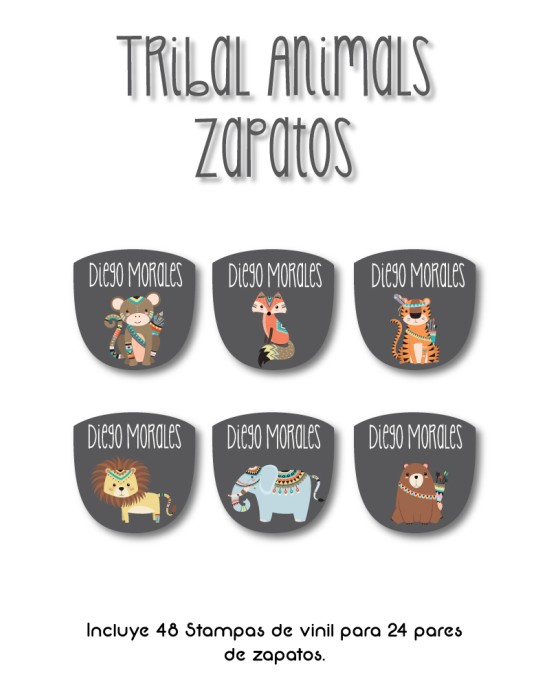 Pack Back to School Tribal Animals-Pack Back To School