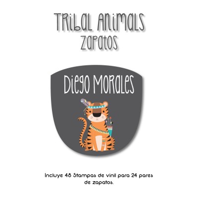 Zapato Tribal Animals 