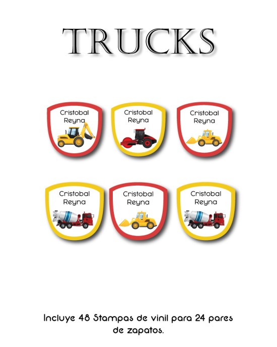 Pack Premium Ropa, Zapatos y Escuela Trucks | Pack Premium