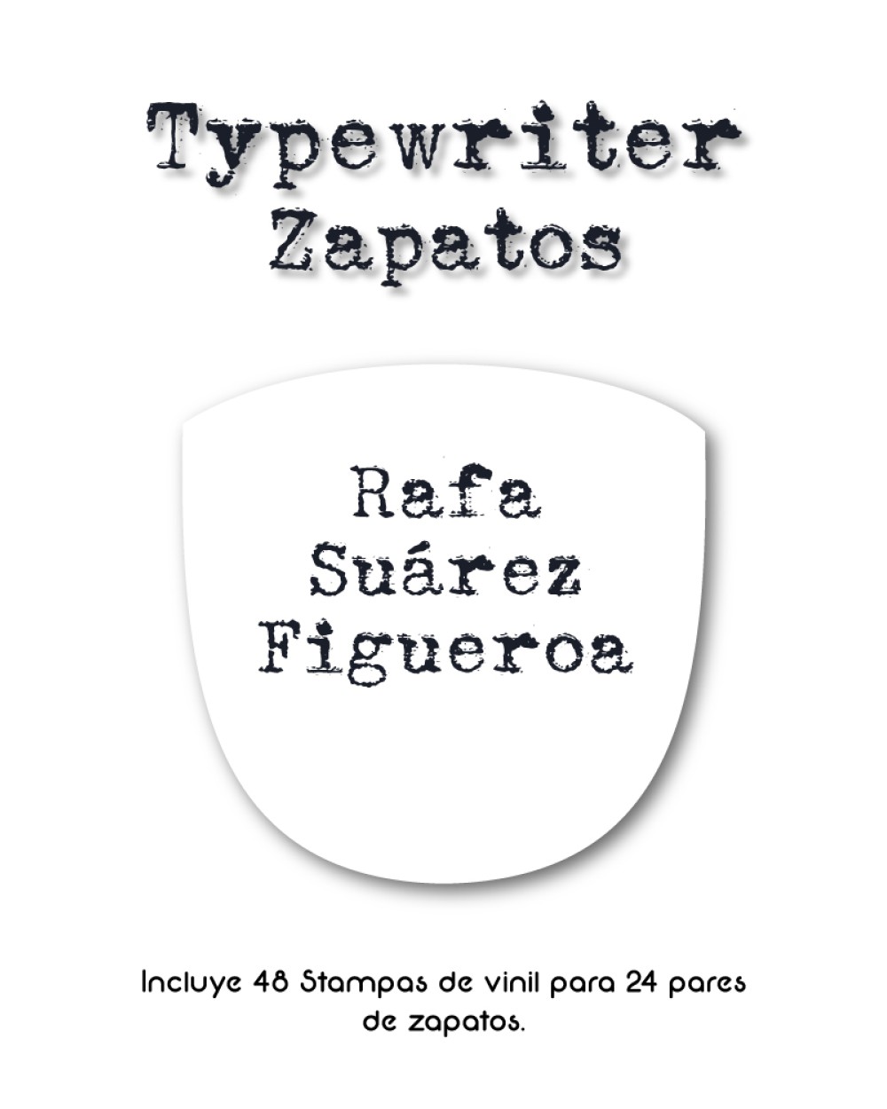 Paquete de etiquetas para Zapato Typewriter - Etiquetas Para Zapatos