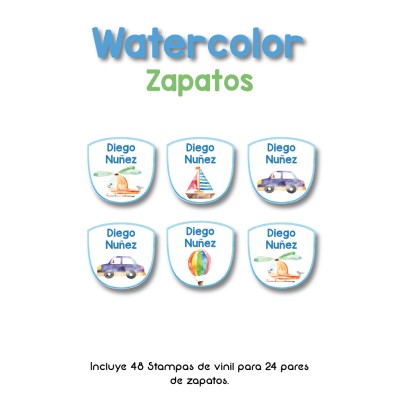 Zapato Watercolor Zapato Watercolor