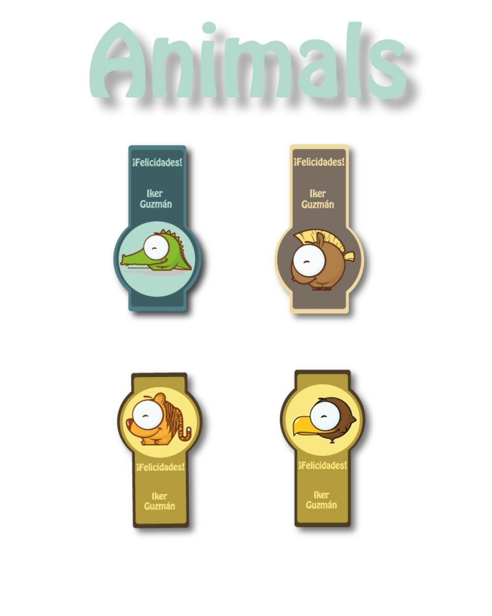 Paquete de etiquetas para Regalo Animals - Etiquetas Para Regalos Paquete de etiquetas para Regalo Animals - Etiquetas Para Regalos