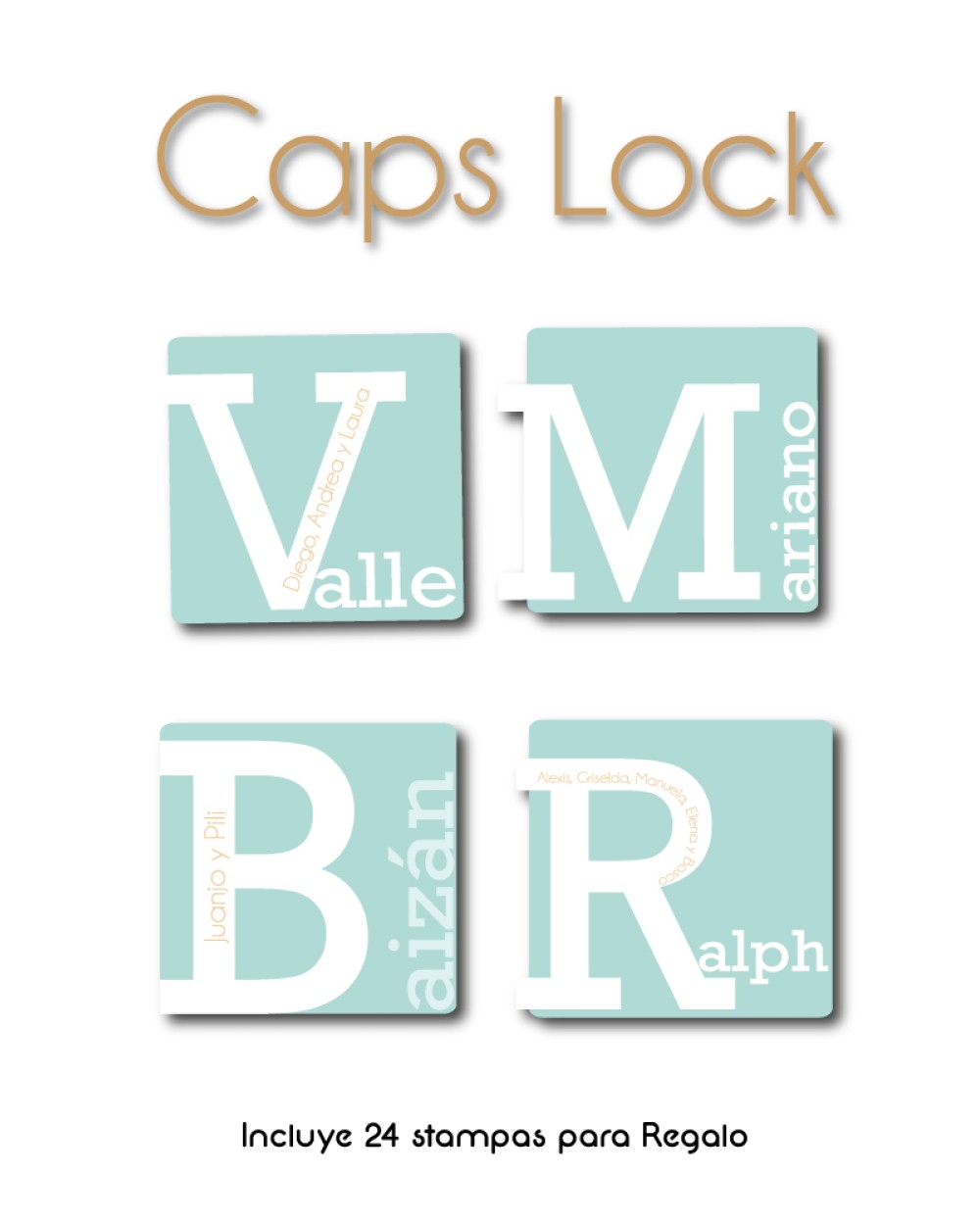 Paquete de etiquetas para Regalo Caps Lock - Etiquetas Para Regalos Paquete de etiquetas para Regalo Caps Lock - Etiquetas Para Regalos