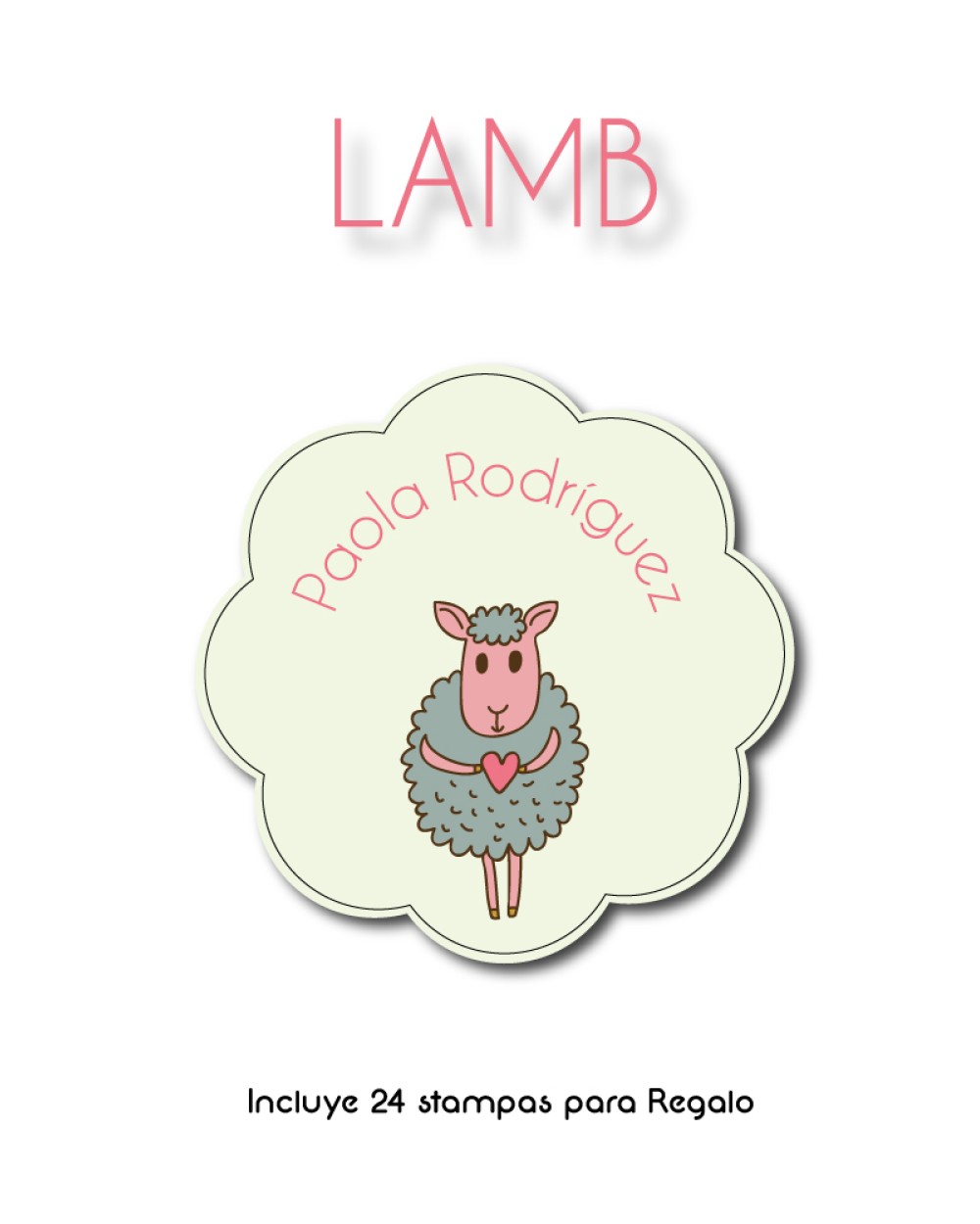 Paquete de etiquetas para Regalo Lamb - Etiquetas Para Regalos Paquete de etiquetas para Regalo Lamb - Etiquetas Para Regalos