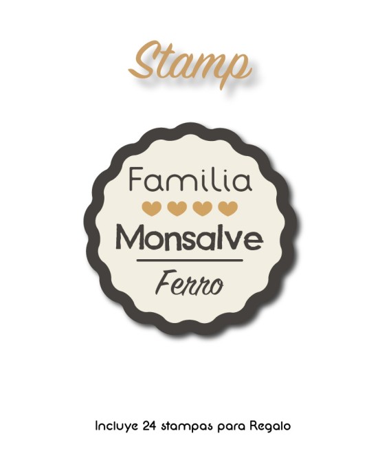 Paquete de etiquetas para Regalo Stamp - Etiquetas Para Regalos