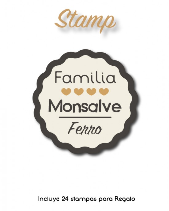 Paquete de etiquetas para Regalo Stamp - Etiquetas Para Regalos