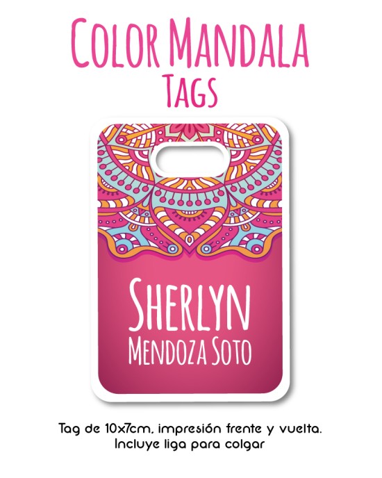 Tag Color Mandala | Bag Tags