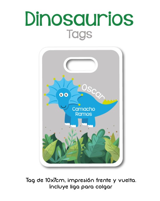 Tag Dinosaurios | Bag Tags