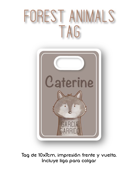Tag Forest Animals | Bag Tags