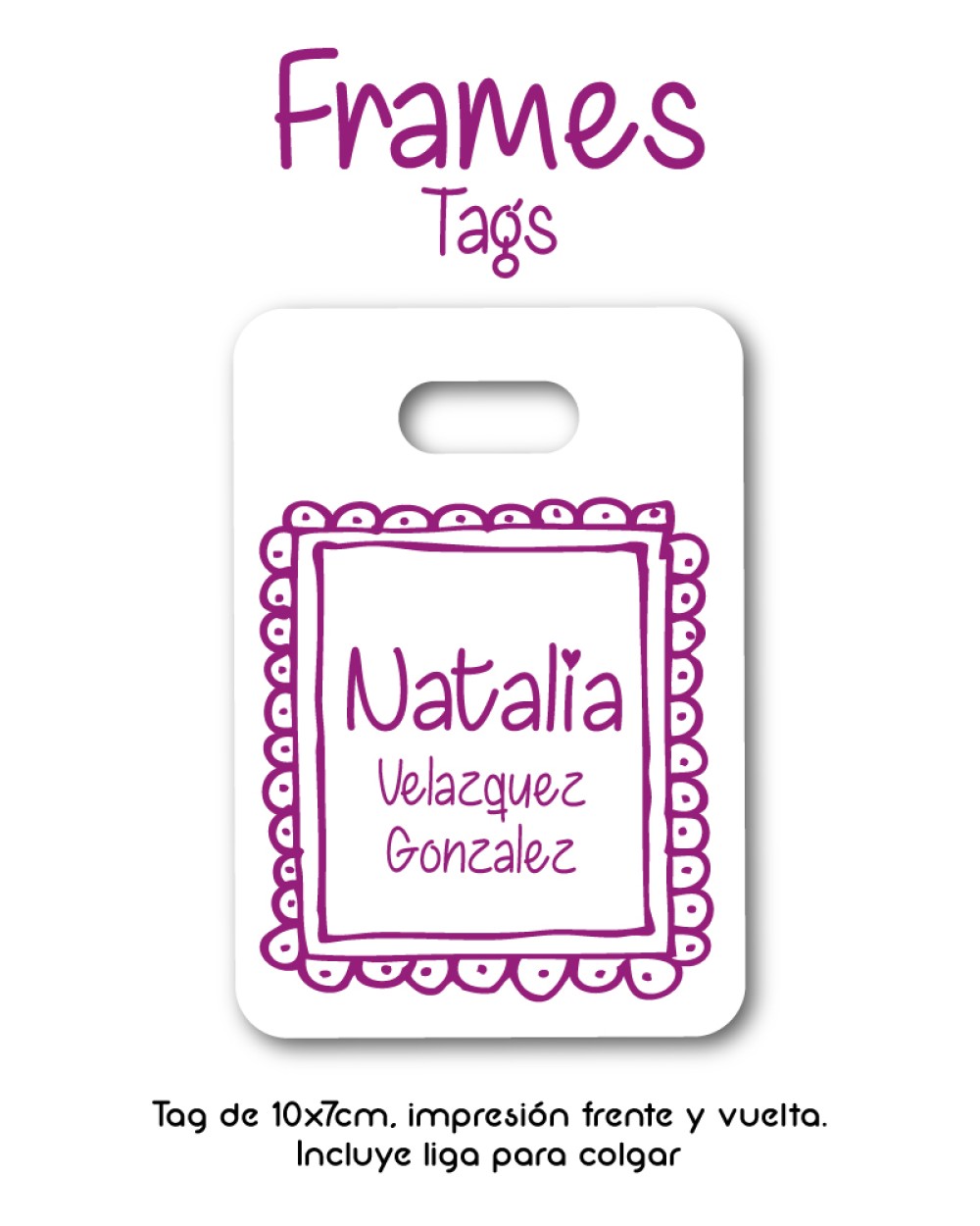 Tag Frames | Bag Tags