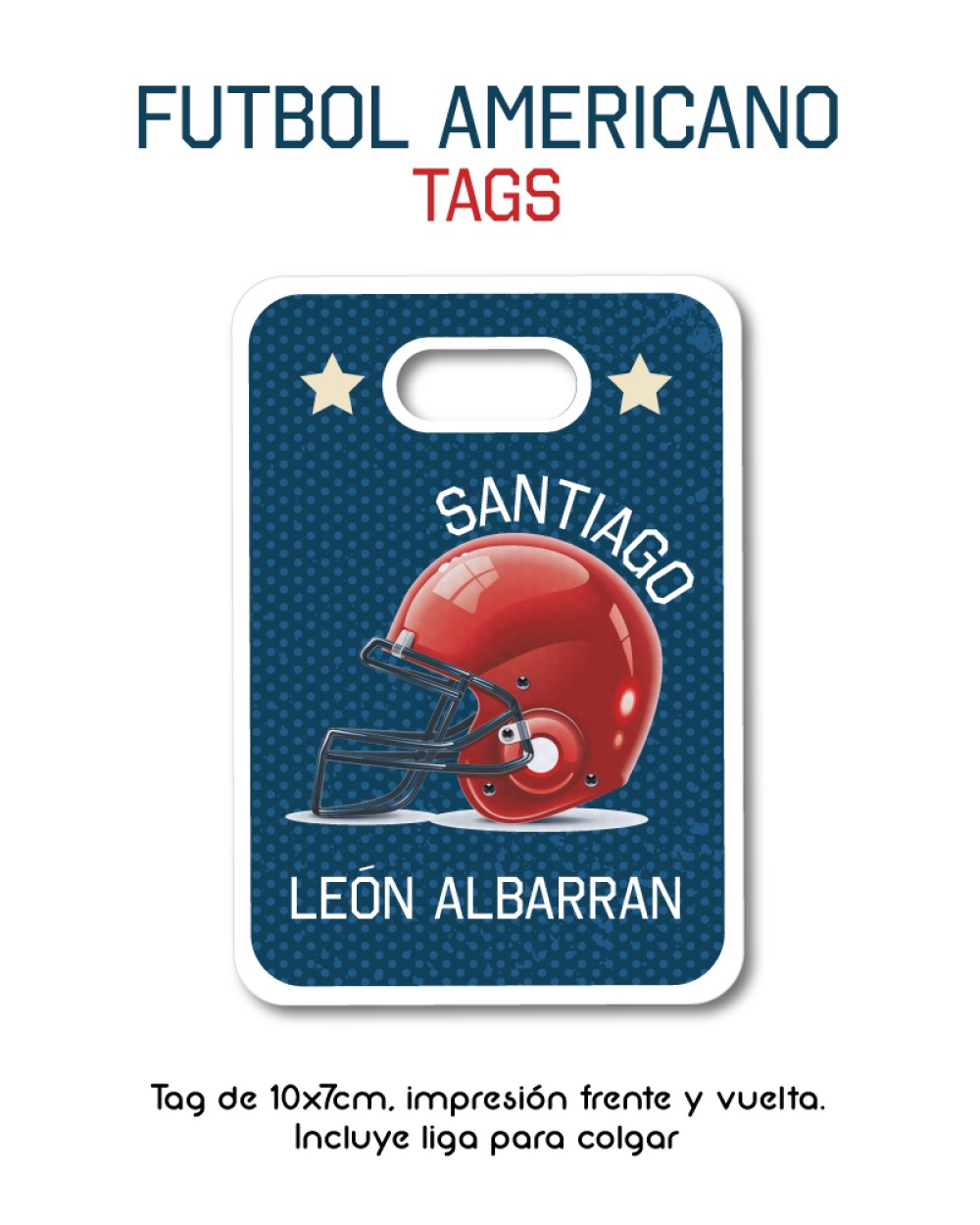 Tag Futbol Americano | Bag Tags