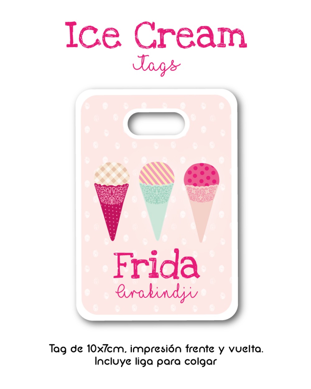 Tag Ice Cream | Bag Tags Tag Ice Cream | Bag Tags