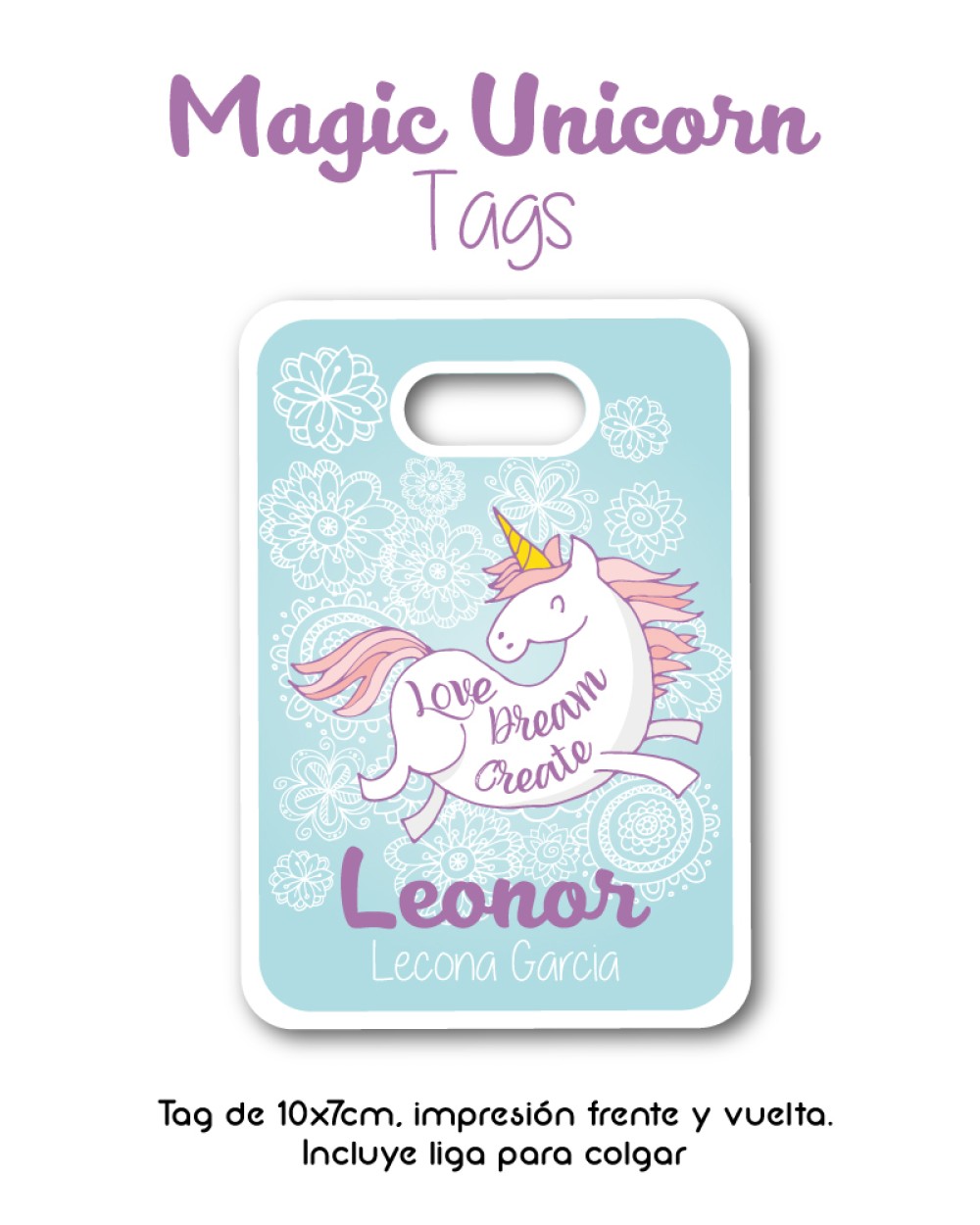 Tag Magic Unicorn | Bag Tags Tag Magic Unicorn | Bag Tags