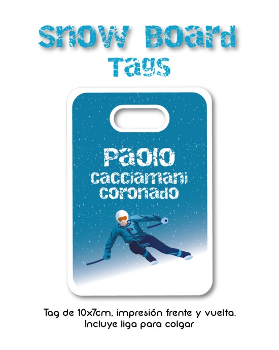 Tag Snow Board | Bag Tags