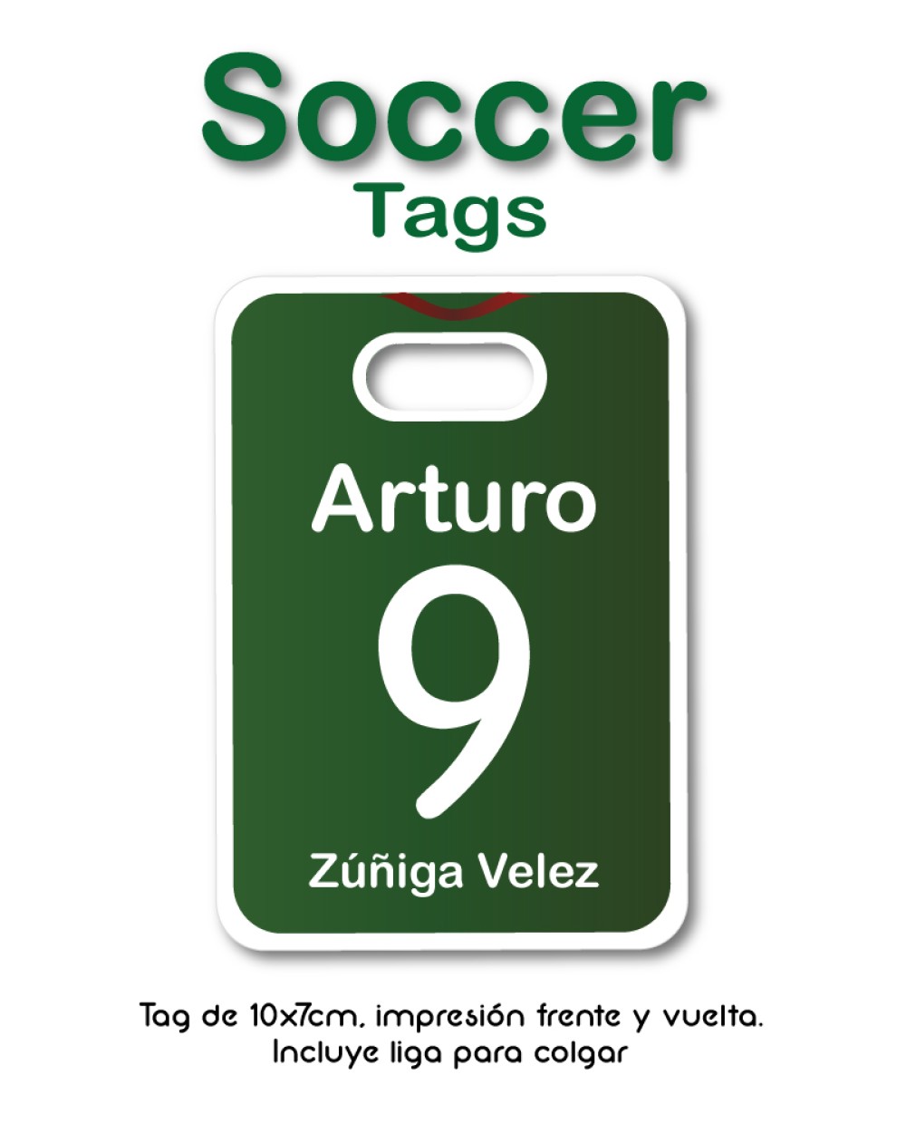 Tag Soccer | Bag Tags