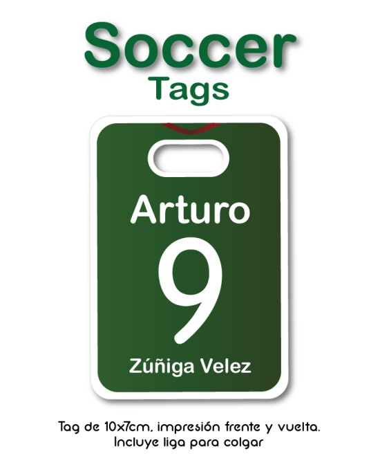 Tag Soccer | Bag Tags