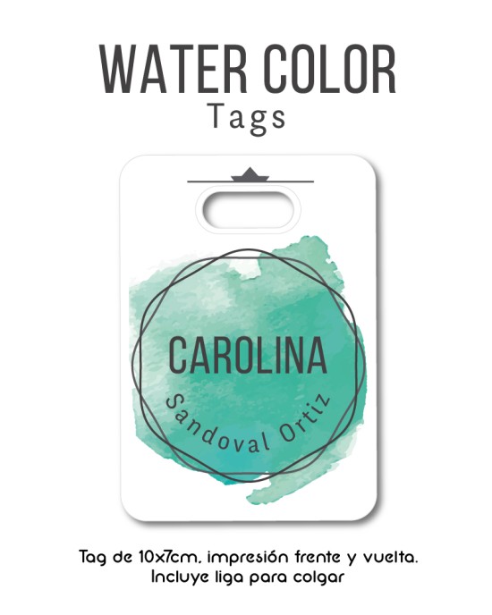 Tag WaterColor | Bag Tags