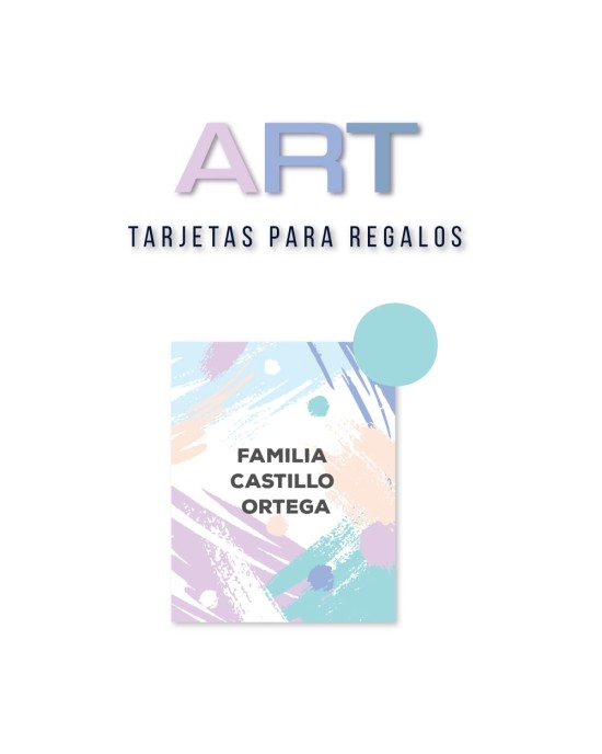 Tarjeta Regalo Art | Tarjetas Para Regalos