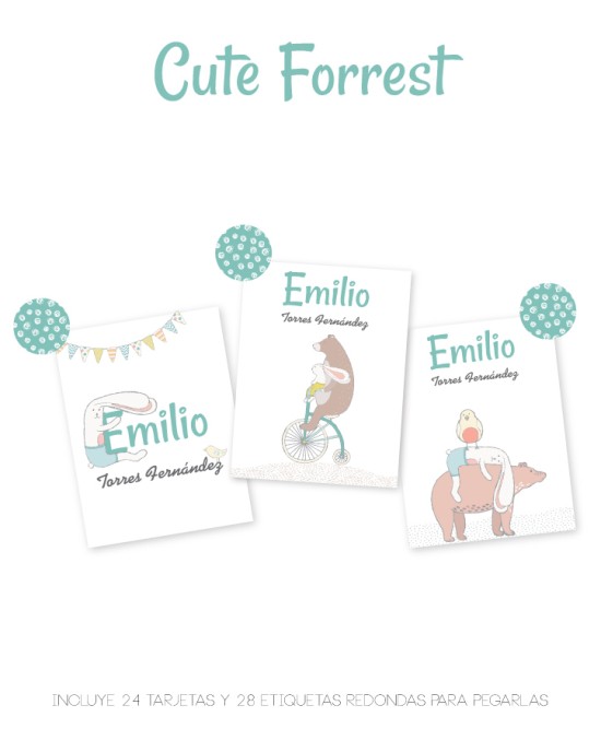 Tarjeta Regalo Cute Forest | Tarjetas Para Regalos