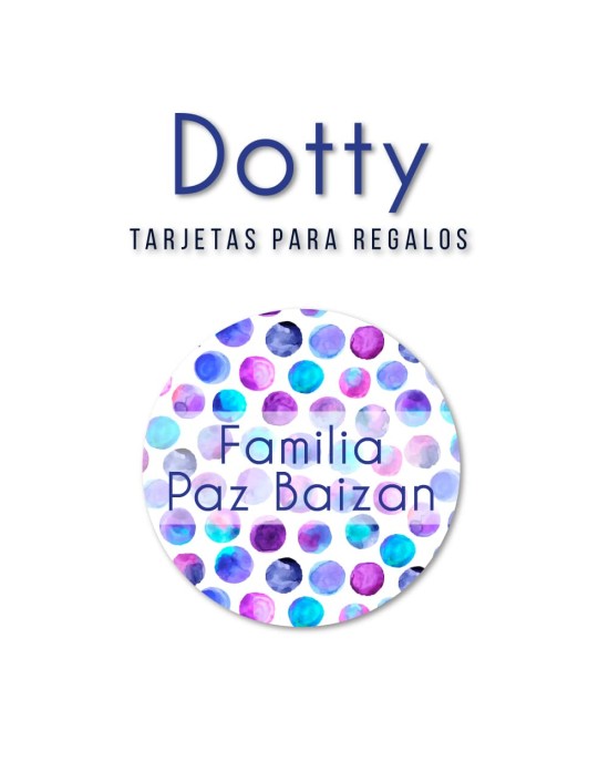 Tarjeta Regalo Dotty | Tarjetas Para Regalos