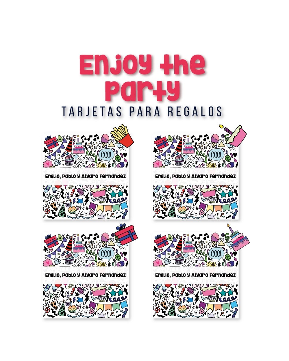 Tarjeta Regalo Enjoy the Party | Tarjetas Para Regalos