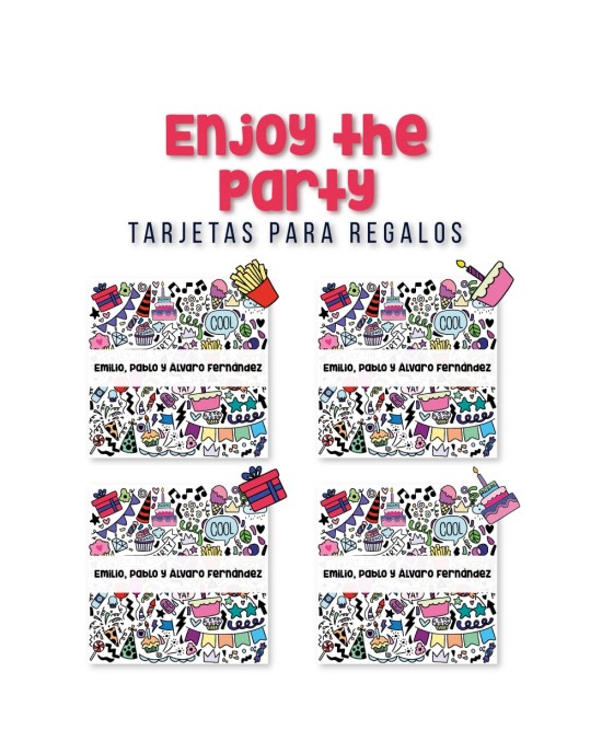 Tarjeta Regalo Enjoy the Party | Tarjetas Para Regalos