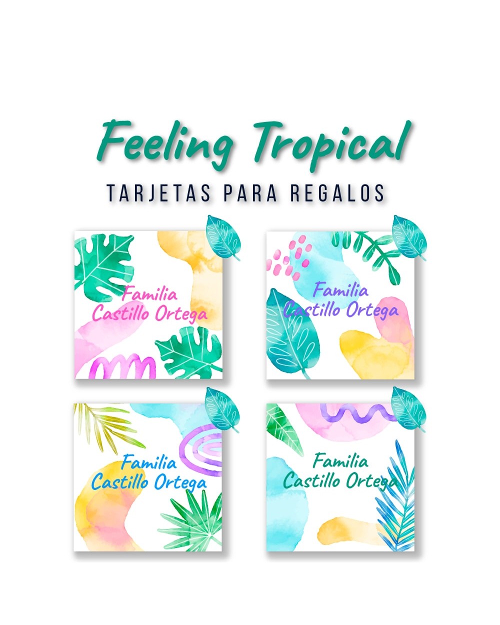 Tarjeta Regalo Feeling Tropical | Tarjetas Para Regalos Tarjeta Regalo Feeling Tropical | Tarjetas Para Regalos