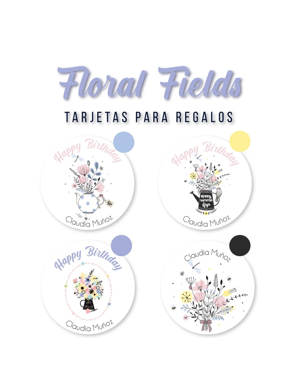 Tarjeta Regalo Floral Fields | Tarjetas Para Regalos